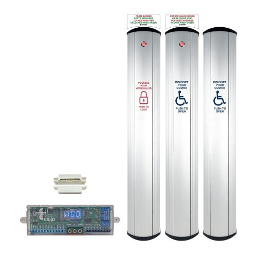 Camden CX-WC17FE 6\\" Wide Column Switch with LED Annunciator Restroom System Kit, French / English