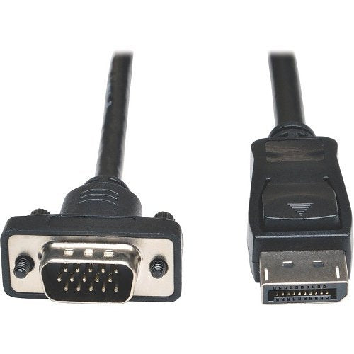 Tripp Lite P581-006-VGA-V2 DisplayPort 1.2 to VGA Active Adapter Cable, DP with Latches to HD15 M/M, 6\' (1.8m)