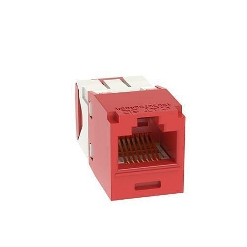 Panduit CJ5E88TGRD Mini-Com Module Cat 5E UTP Keystone Jack, 8 Pos 8 Wire
