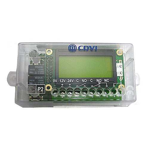 CDVI WR2LCD - Stand-Alone Wireless Receiver (2-Relay) with LCD Display Image of CV-WR2LCD