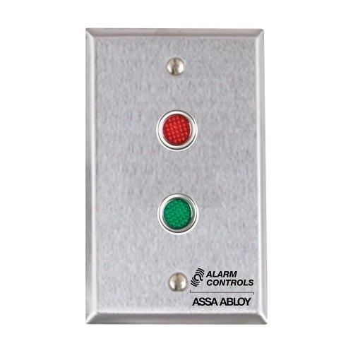 Alarm Controls RP-09302 Remote Wallplate with Resistor,  Weather Resistant, Red and Green LED
