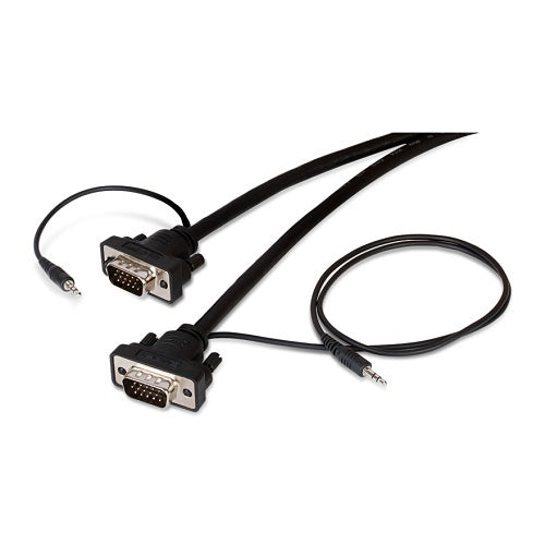 Binary B4-VGA-AUD-18FT B4 Series Male to Male VGA Cable with 3.5mm Stereo Plug