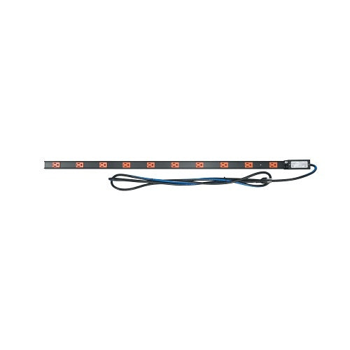 Middle Atlantic PDT-1015C-NS PDT Series Low Profile Vertical Power Strip, 15A, 10-Outlet Rack Mounted Power