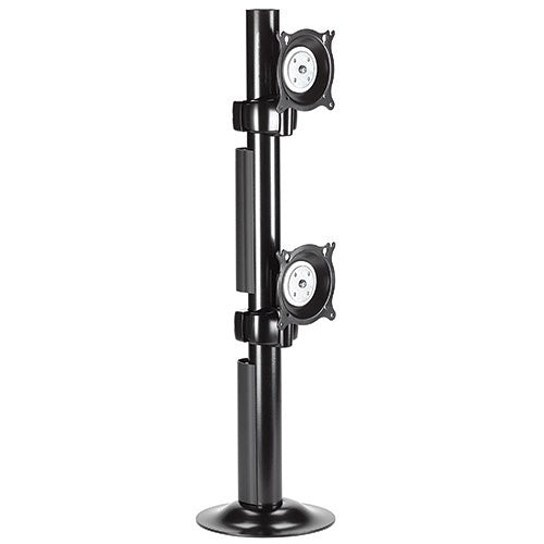 Chief KTG230B Dual Vertical Grommet Mount, Independent Tilt, Centris Technology, Heavy-Duty Base, Black