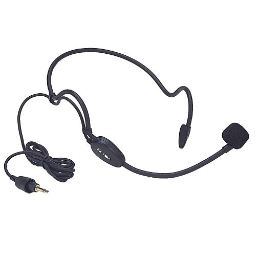 TOA WH-4000H Headset Condenser Microphone with Adjustable Band, Black