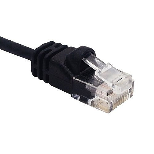 ADI PRO 0E-C6ATHBK10 CAT6A Slim Patch Cable, 10\', Black