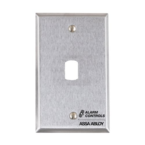 Alarm Controls RP-24SG Single Gang Remote Key Switch Plate, Stainless Steel