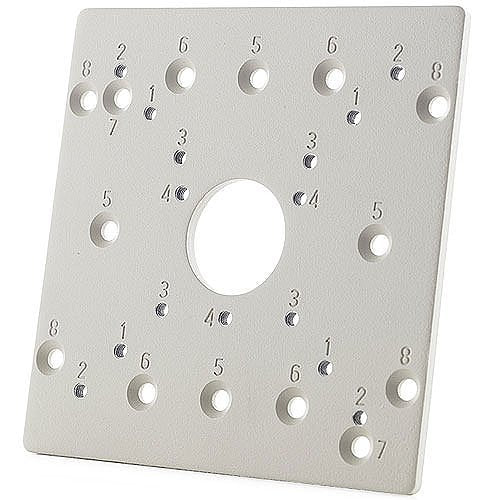 IDIS AV-EBAS-W Square Electrical Box Adapter for ConteraIP Panoramic, Micro Bullet and Bullet Cameras, White
