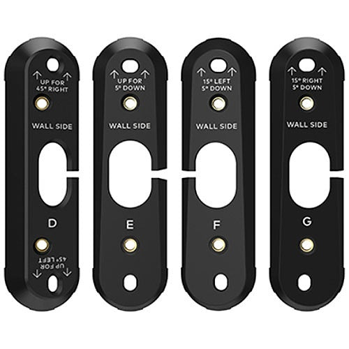 Alarm.com ADC-VDBA-WMK Wedge Mounting Kit with Four Mounting Brackets for ADC-VDB770 Doorbell Camera Image of LA-VDBAWMK