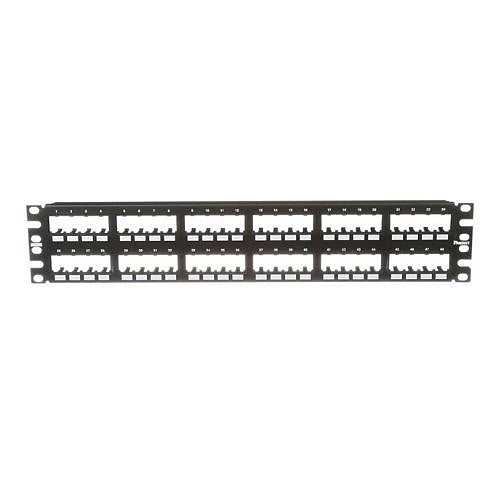 Panduit CPP48FMWBLY Mini-Com Flush Patch Panel, 48-Port, 2RU, BL