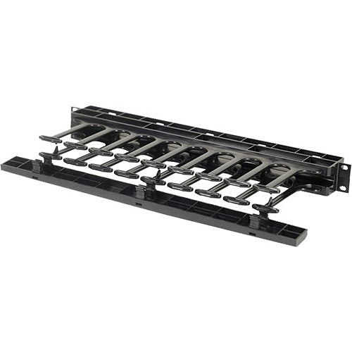 Ortronics SHMC1RU Horizontal Cable Manager, Single Sided, rack unit, Black