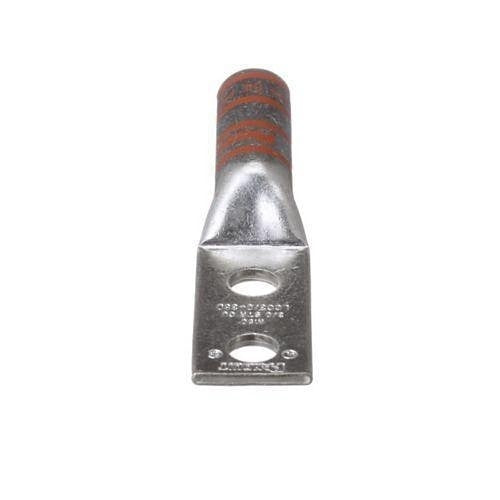 Panduit LCC3/0-38D-X Copper Compression Connector Lug, 2-Hole, 3/0AWG WireG