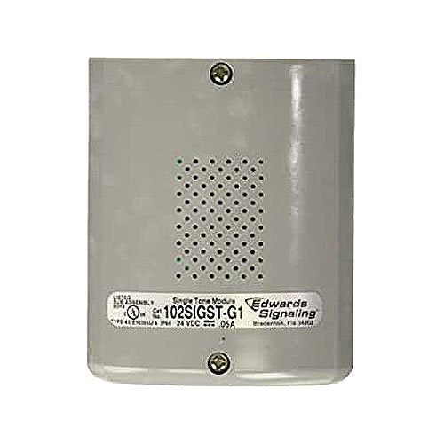 Edwards Signaling 102SIGST-G1 102 Series StackLight with Optional Tone Module, 24V DC, 0.05A