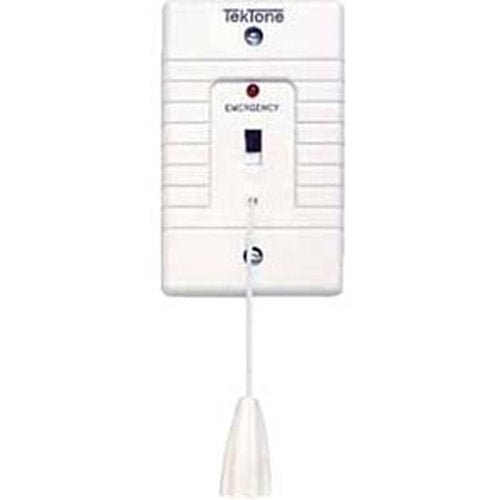 Alpha SF118/4C Emergency Station White Plastic Faceplate with 'Emergency' Imprinted in Black