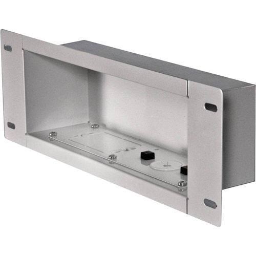 Peerless-AV IBA3-W In-Wall Accessory Box for Recessed Cable Management and Power Storage, Usable Space 13.10\\" x 4.35\\" x 3.76\\" D, White