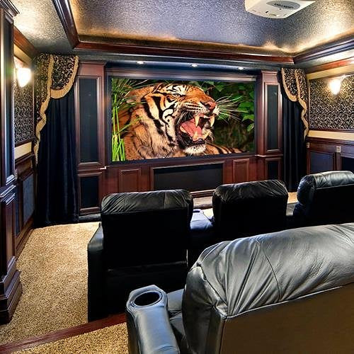 Draper 252133 119\\" Clarion Fixed Projection Screen, HDTV, Matte White