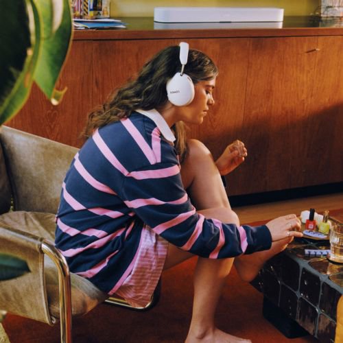Sonos ACEULUS1 Sonos Ace Ultra Noise-Canceling Headphones, USB-C and 3.5mm, Soft White