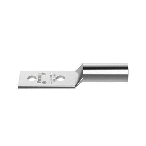 Panduit LCMC300-12-6 Compression Connector Metric Lug, 2-Hole, Long Barrel, Copper