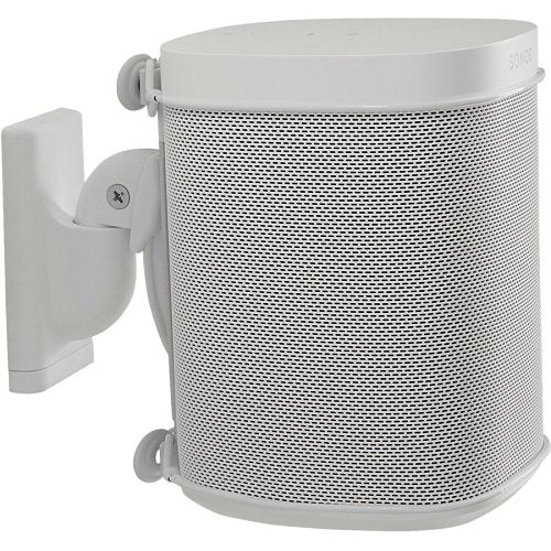 Sanus WSWM22-W1 Adjustable Wall Mount for Sonos One, Play:1 and Play:3 Speakers, Pair, White
