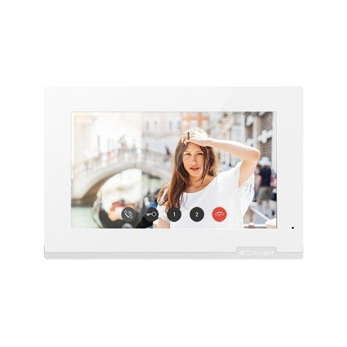 Comelit 6814W 7\\" Venice Colour Monitor for ViP System, White