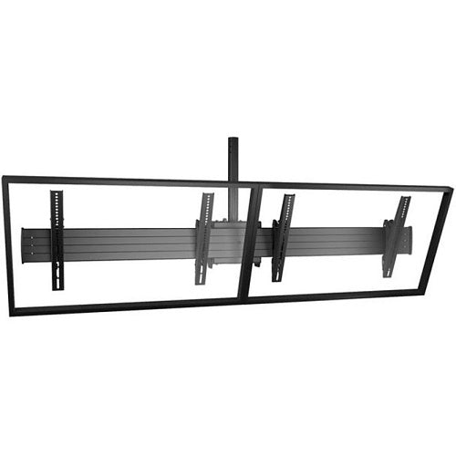 Chief LCM2X1U Fusion 2x1 Menu Board Ceiling TV Mount for 40-55\\" Displays, Tilt TV Mount, Black