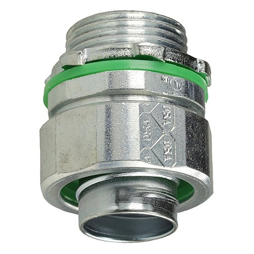 Dottie SL125 Conduit Adapter, 1-1/4\\" Straight Steel Liquid Tight Connector