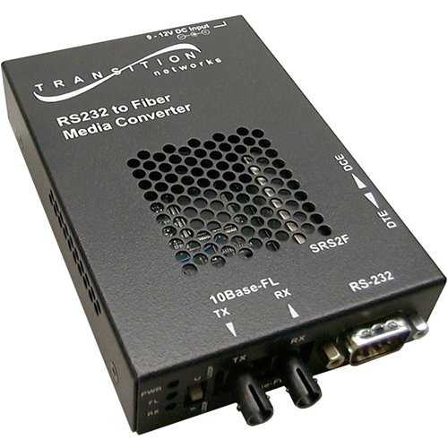 Lantronix SRS2F3111-100-NA Stand-Alone RS232 Remotely Managed Media Converter, DB-9 to 1300 nm Multimode (ST) 11.0 dB