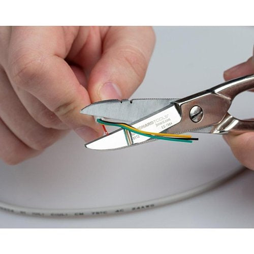 Jonard Tools TK-400 Splicer\'s Kit, Ergonomic Cable Splicing Knife and Electrician\'s Scissors in Leather Pouch