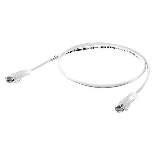 Hubbell HC6W07 CAT6 Patch Cord, Speed Gain, Slim, 7\', White