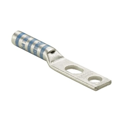 Panduit LCC6-10ABW-L Compression Connector Lug, 2-Hole, #6AWG, Copper