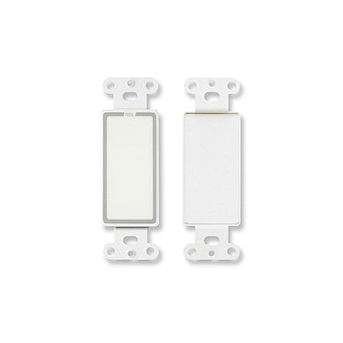 RDL D-BLANK Decora Wall Plate with No Jack Cut Out, White