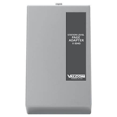 Valcom V-9940 1-Zone Expandable Station Level Page Adapter, White
