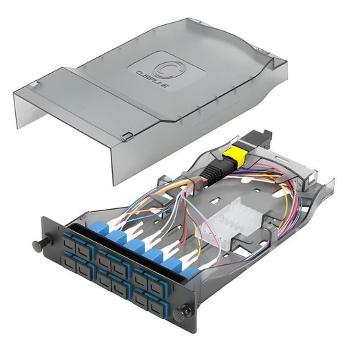Cleerline CTG-MTSC12-MM-B2 HD MTP Elite 12-Fiber Cassette, MM(OM4), 1x12F MTP Male to 12 Duplex SC/UPC, Type B2