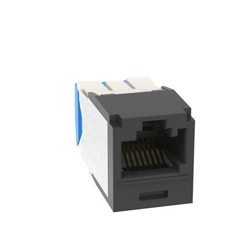 Panduit CJK6X88TGBL Mini-Com CAT6a UTP RJ45 TG Keyed Jack Module, Black