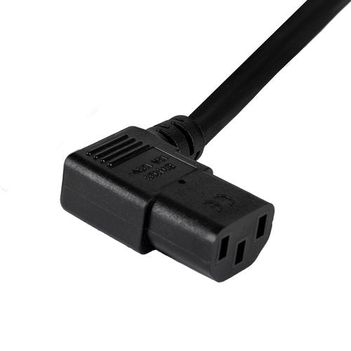 WattBox WB-PWR-C13R-10 Male Power Cord with 3-Prong IEC C13 Socket, 10\', Right