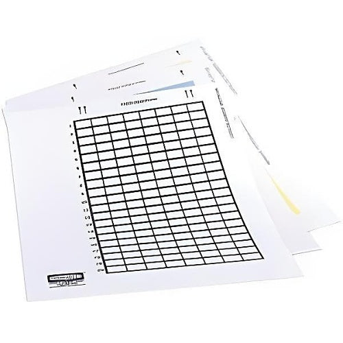 Hubbell XPLFP10W Faceplate Paper Labels, 8\\"x11\\" Sheets, 10-Pack