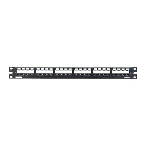 Panduit CP24WSBLY Mini-Com 24-Port All Metal Patch Panel, 1 RU, BL