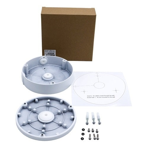 Luminys LUM-CJ11 Waterproof Junction Box for Select Standard Size Dome and Mini Turret Camera Models, White