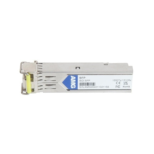 AMG Systems SFP-MM-100M-BX2-55 1-Fiber SFP Multimode, 100Mb, 2km, LC Connector, 1550nm Tx / 1310nm Rx