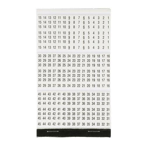 Panduit PCMB-11 Label Maker, Pre-Printed WM Book Vinyl Cloth, .22\\" W