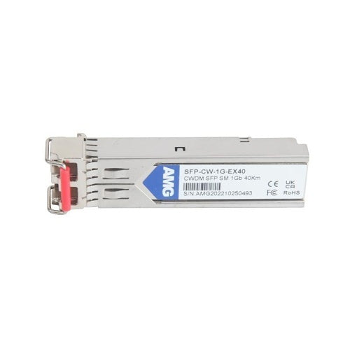 AMG Systems SFP-CW-1G-EX40-43 2-Fiber SFP Singlemode Singlemode CWDM, LC Connectors, 1430nm, 1GB