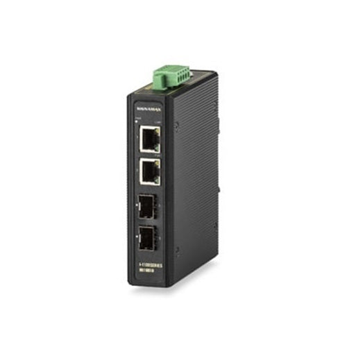 Signamax FO-MI10010 I-1100 Gigabit SFP PoE+ Industrial Media Converter