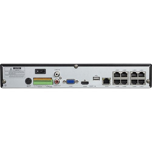 AVYCON AVR-NSV08P8 8-Channel 8MP UHD Network Video Recorder, H.265, HDD Not Included