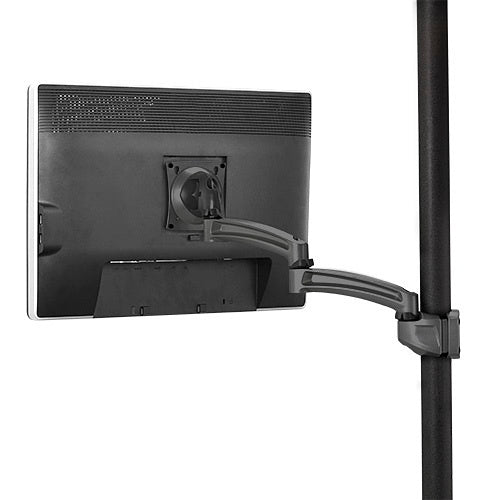 Chief K2P120B Kontour Pole Mount Arm, Single Monitor, Manual Height Adjustment, Ergonomic Design, Black