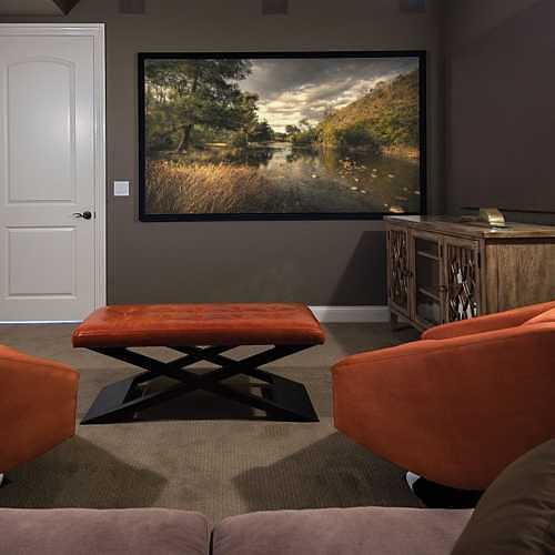 Draper 252133 119\\" Clarion Fixed Projection Screen, HDTV, Matte White