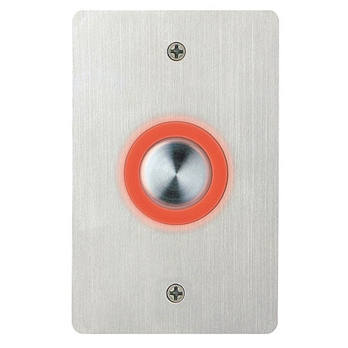 Essex PEB-2SBLANK PEB Series Single Gang Piezoelectric No Graphics Switch, Stainless-Steel Faceplate