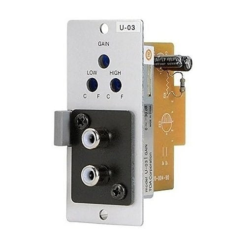 TOA U-03RD00 Series Unbalanced Line Input with High/Low Cut Filters with RCA Pin Jack Connector