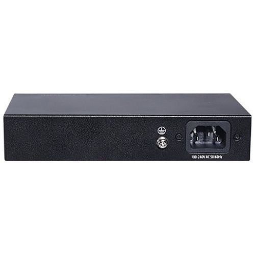 GeoVision 140-APOE0400-000 6-Port Unmanaged PoE Switch with 4-Port PSE/PoE and 2-Port Uplink