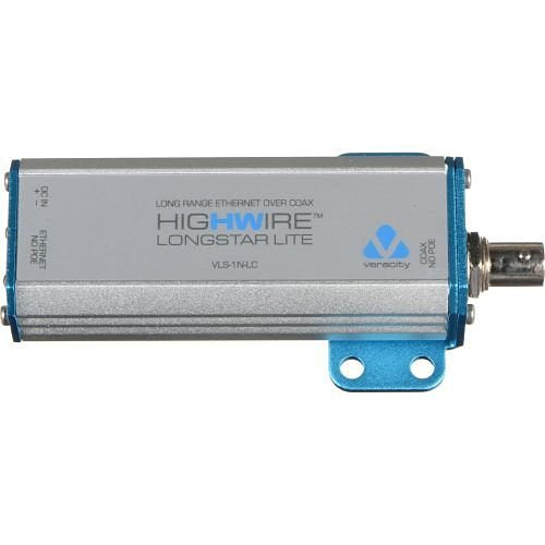 Veracity VLS-1N-LC HIGHWIRE Longstar Lite Long Range Ethernet Coax Adapter, Non PoE