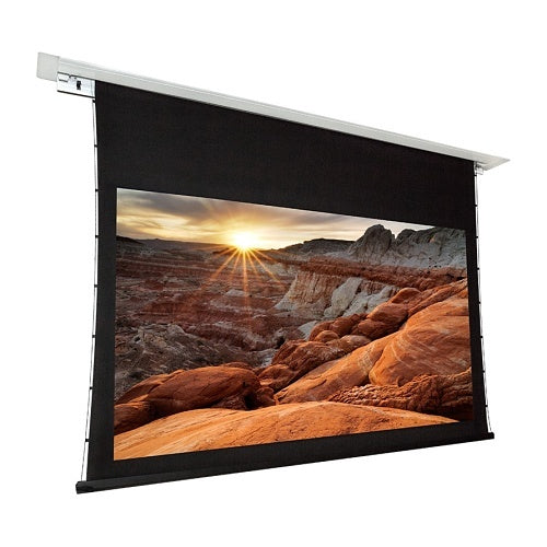 Dragonfly DFRM-TAB-100-UW 100\\" Recessed Motorized Tab Tension Ultra White Projection Screen
